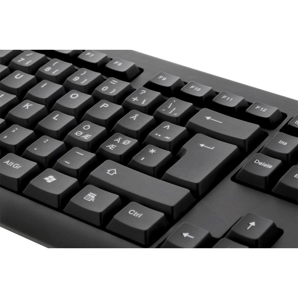 Deltaco Wired Tastatur med Nordisk Layout - Svart