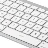 Deltaco Lightning Keyboard for iPad med nordisk Layout - Hvit / Sølv