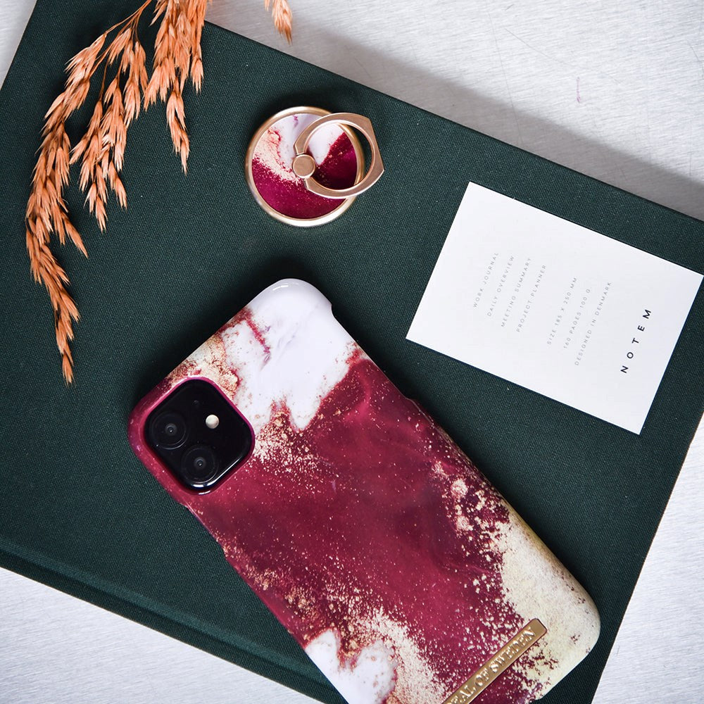 iDeal Of Sweden iPhone 11 Pro Fashion Case Burgundy Marble