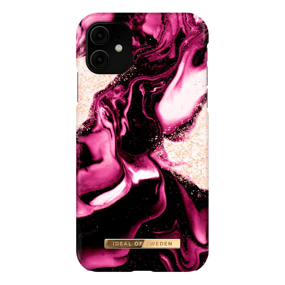 iDeal Of Sweden iPhone 11 Fashion Deksel Golden Ruby Marble