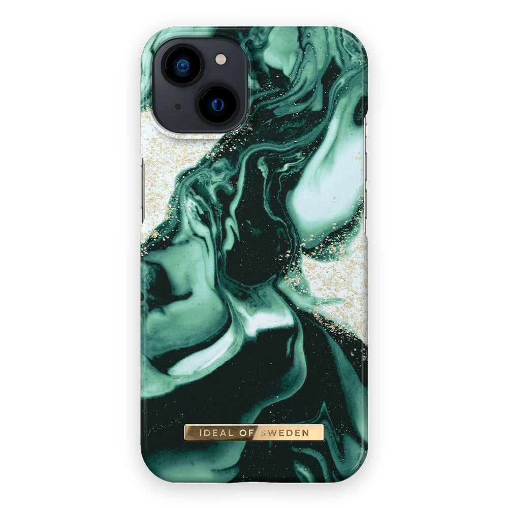 iDeal of Sweden iPhone 13 Fashion Deksel Golden Olive Marble