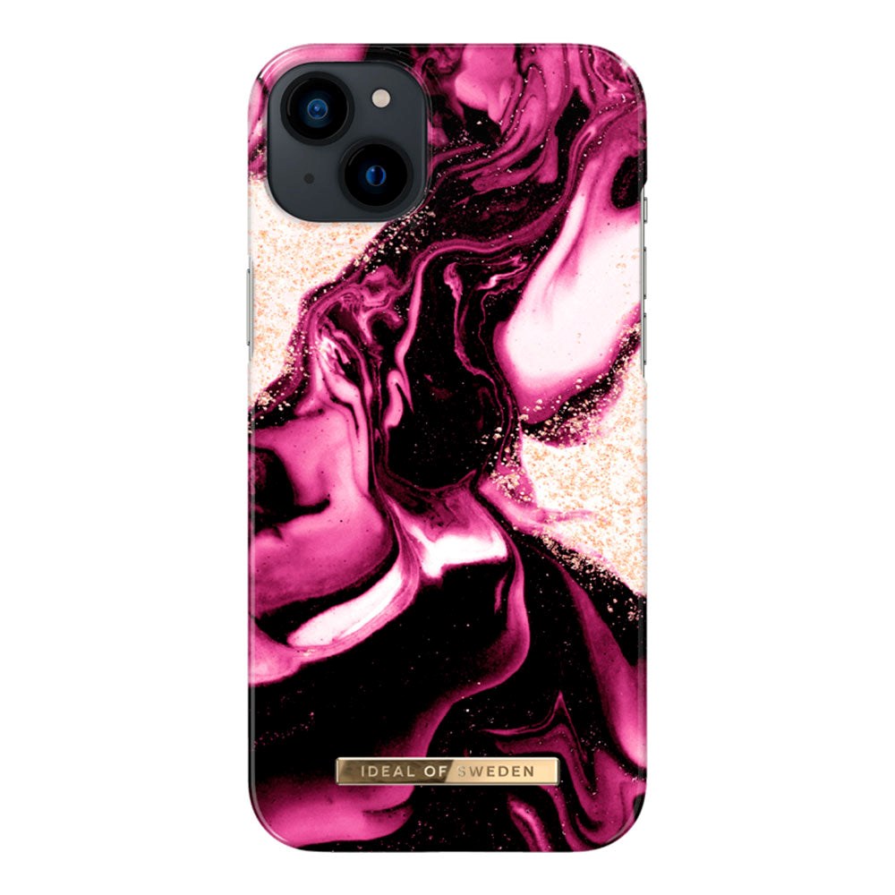 iDeal Of Sweden iPhone 14 Plus Fashion Deksel - Golden Ruby Marble