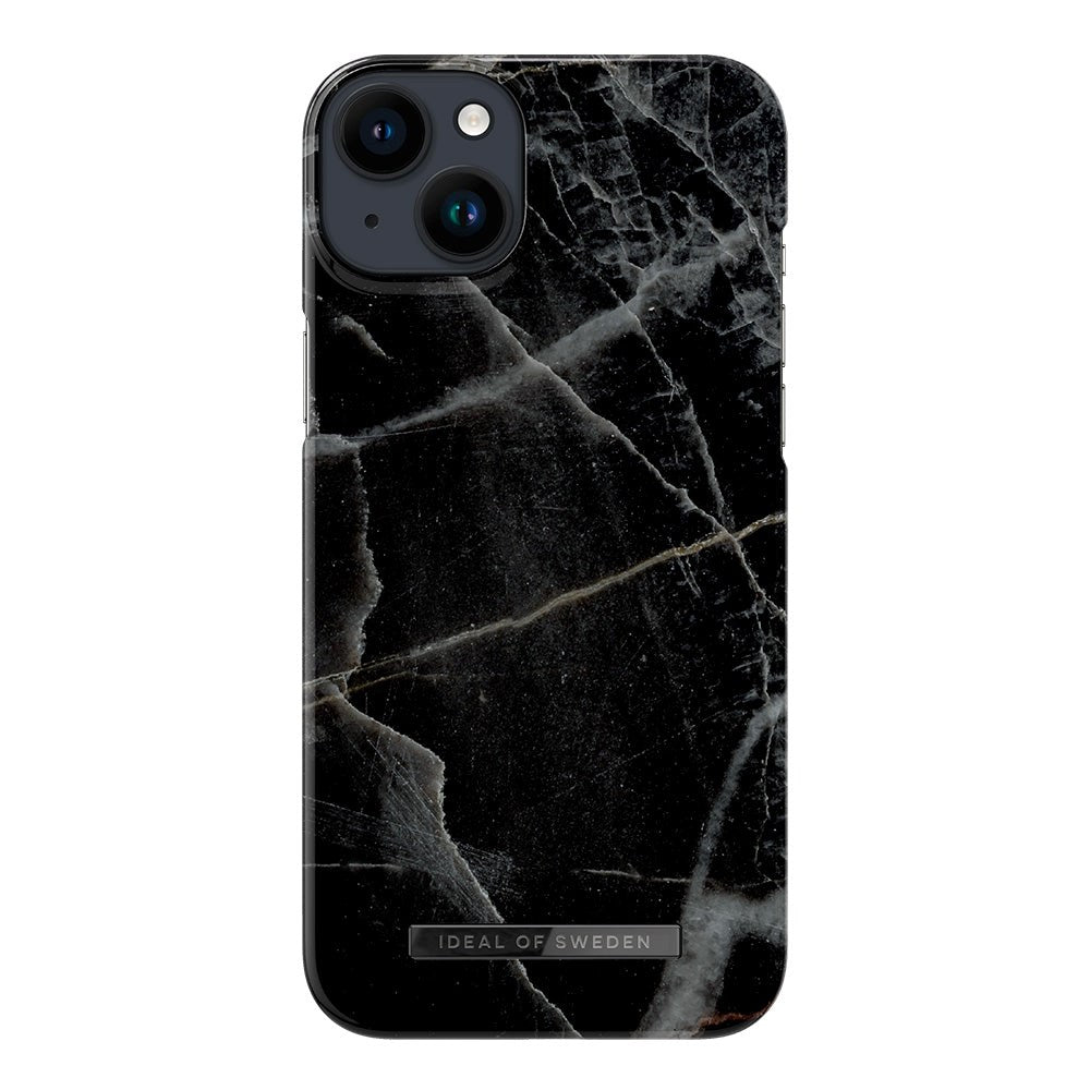 iDeal Of Sweden iPhone 14 Plus Fashion Deksel - Black Thunder Marble