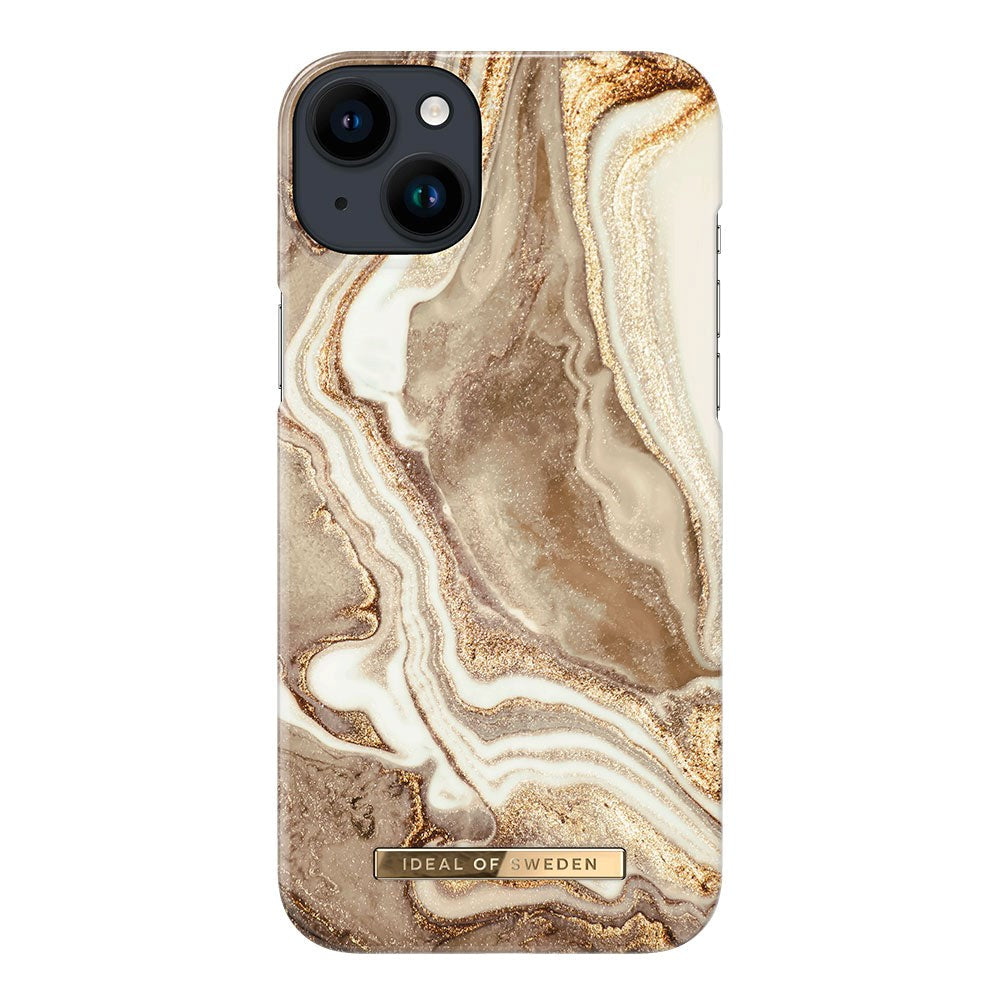 iDeal Of Sweden iPhone 14 Plus Fashion Deksel - Golden Sand Marble