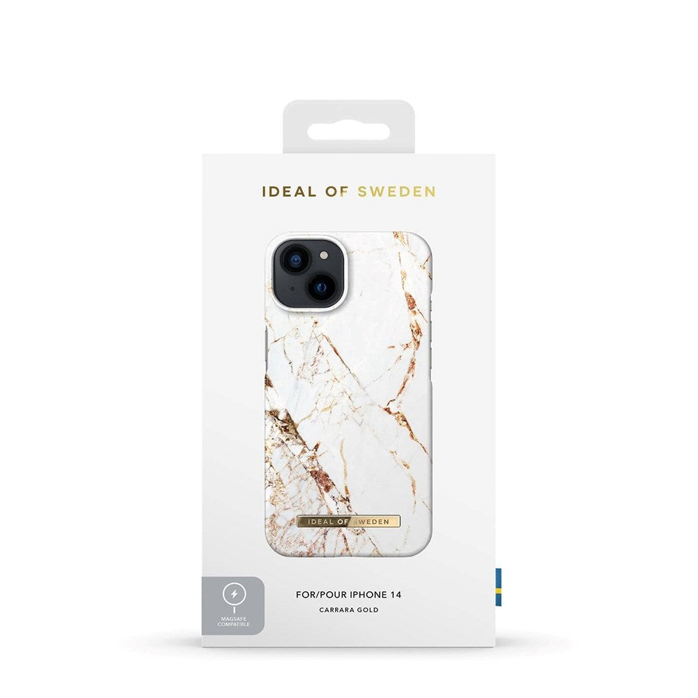 iDeal Of Sweden iPhone 16e / 14 / 13 Fashion Deksel - MagSafe Kompatibel - Carrara Gold