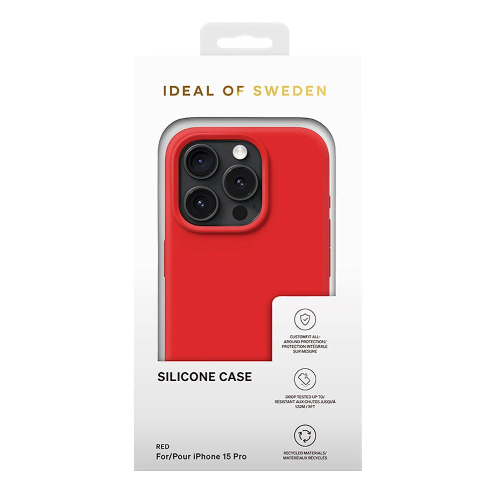 iDeal Of Sweden iPhone 15 Pro Silikon Deksel - Red