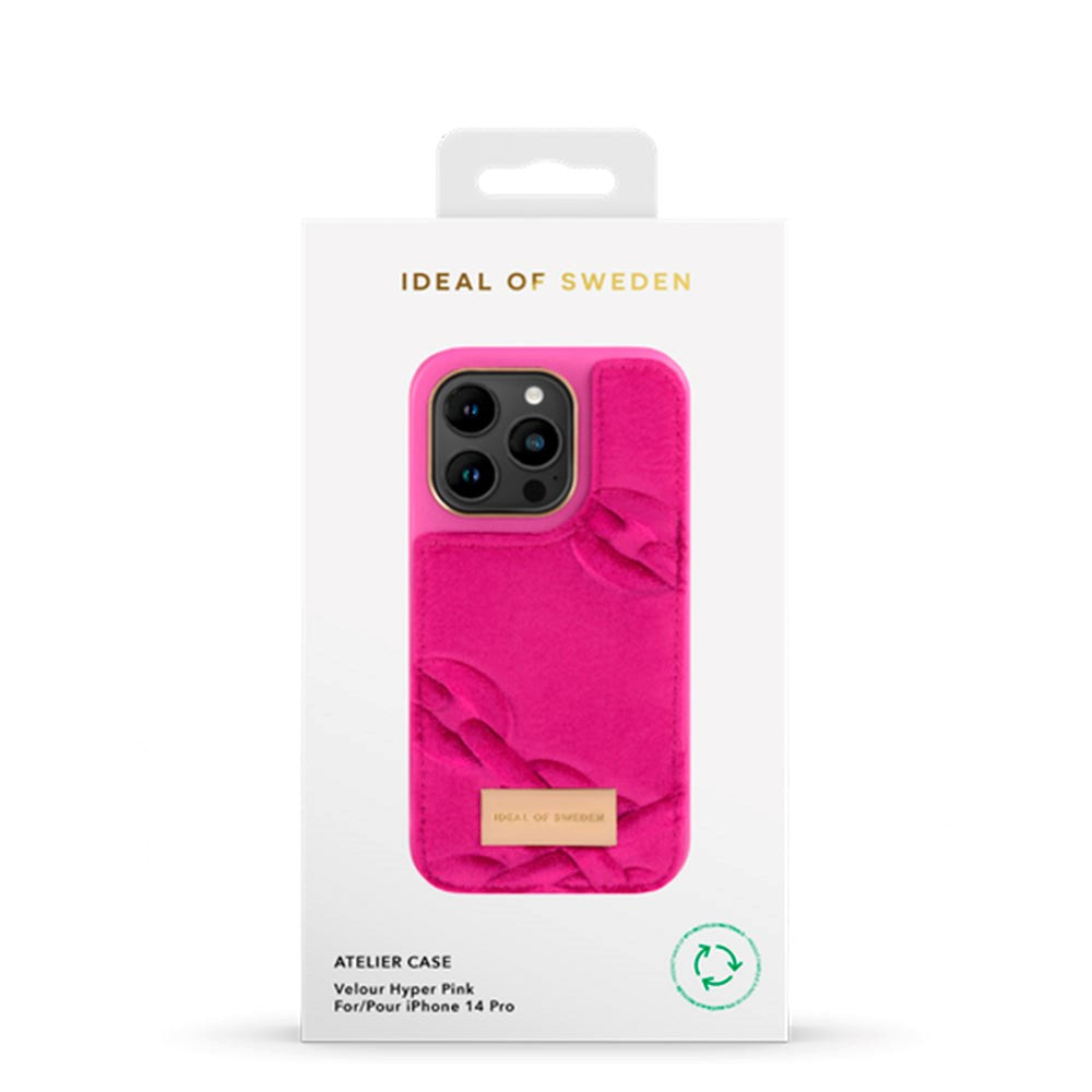 iDeal Of Sweden iPhone 14 Pro Fashion Deksel Atelier - Velour Hyper Pink