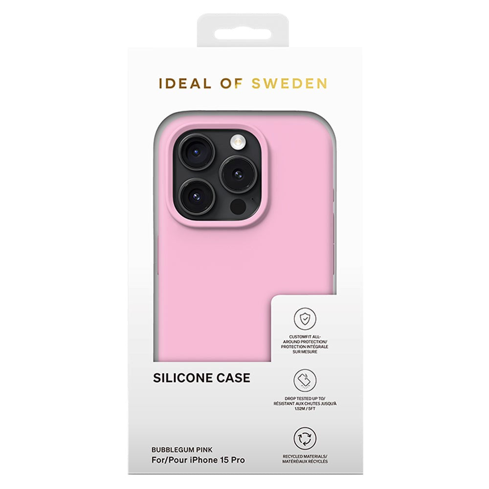 iDeal Of Sweden iPhone 15 Pro Silikon Deksel - Bubblegum Pink