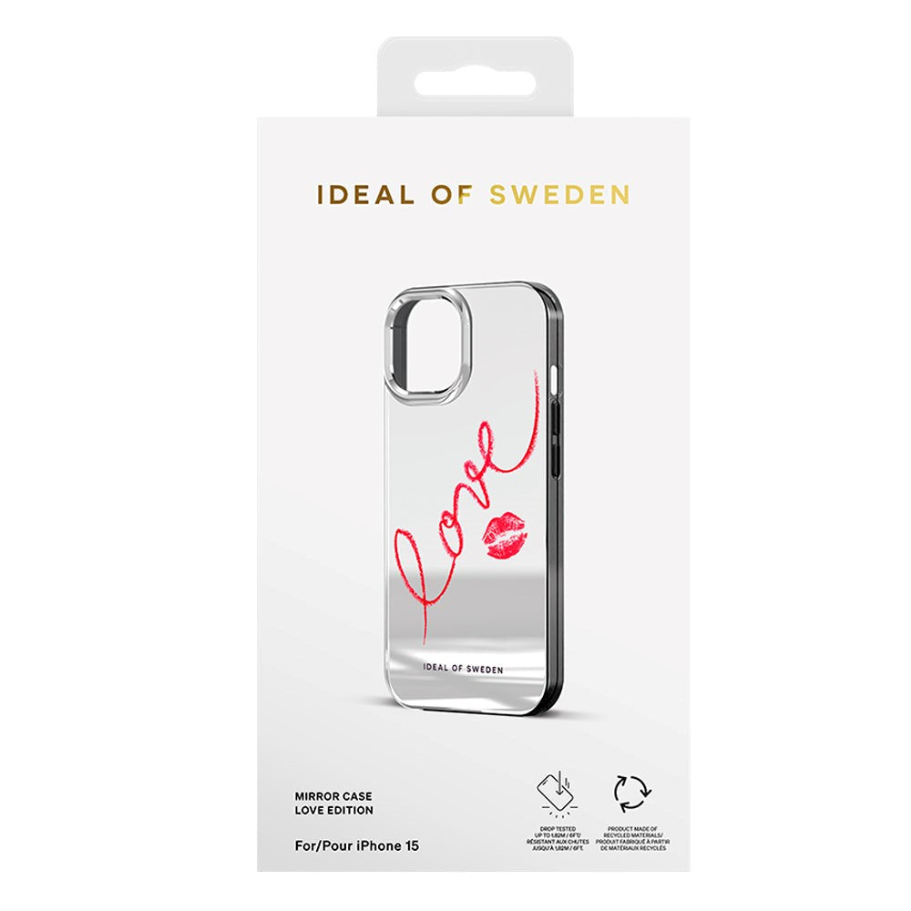 iPhone 15 iDeal Of Sweden Mirror Deksel - Love Edition