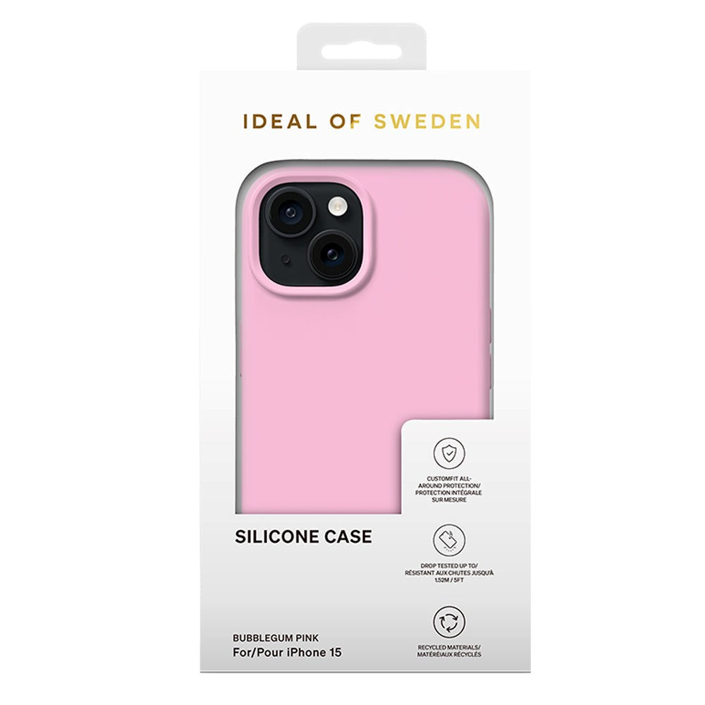 iDeal Of Sweden iPhone 15 Silikon Deksel - Bubblegum Pink