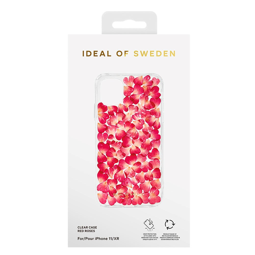 iPhone 11 iDeal Of Sweden Clear Deksel - Red Roses