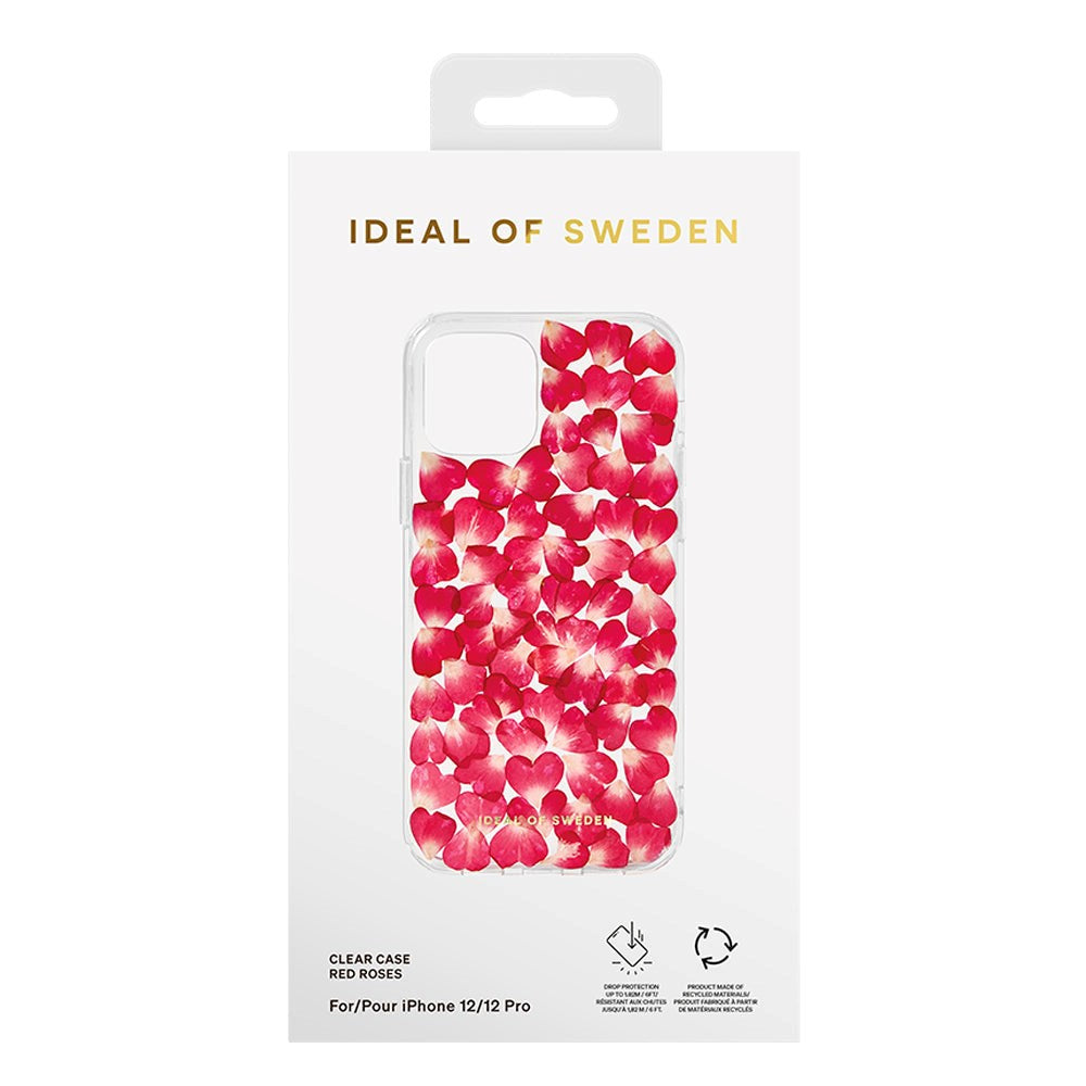 iPhone 12 / 12 Pro iDeal Of Sweden Clear Deksel - Red Roses