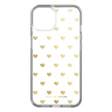 iPhone 14 / 13 iDeal Of Sweden Clear Deksel - Golden Hearts