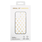 iPhone 12 / 12 Pro iDeal Of Sweden Clear Deksel - Golden Hearts