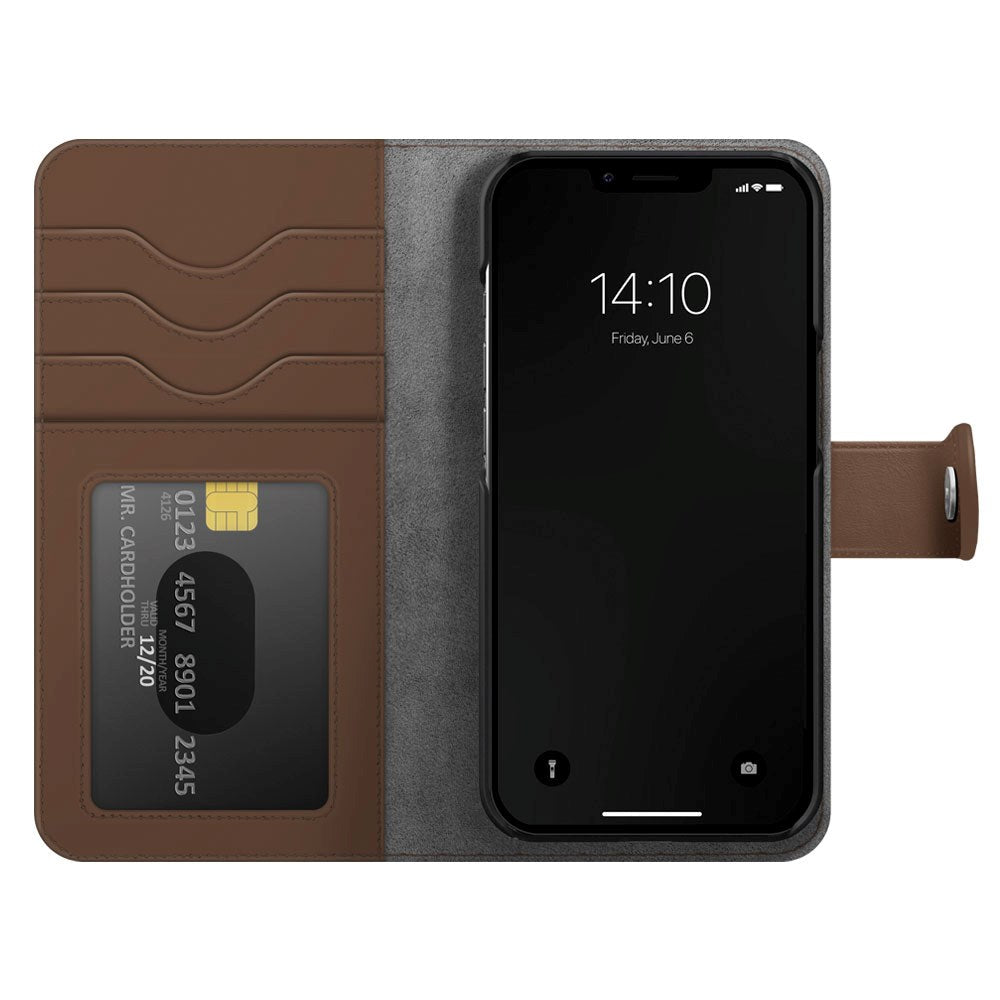 iDeal Of Sweden iPhone 14 / 13 Magnet Wallet+ Deksel - Brun