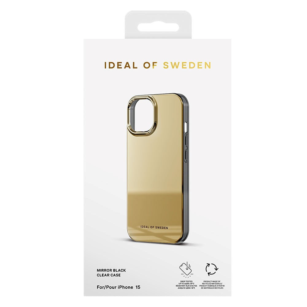 iPhone 15 iDeal Of Sweden Mirror Deksel - Mirror Gold