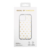 iPhone 15 iDeal Of Sweden Clear Deksel - Golden Hearts