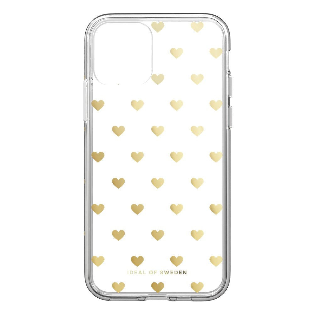 iPhone 11 iDeal Of Sweden Clear Deksel - Golden Hearts