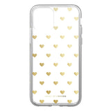 iPhone 11 iDeal Of Sweden Clear Deksel - Golden Hearts