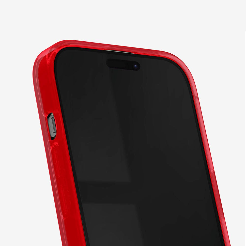 iPhone 15 Pro iDeal Of Sweden Clear Deksel - Radiant Red