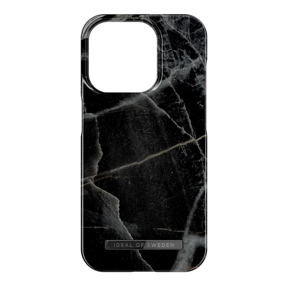 iDeal Of Sweden iPhone 15 Pro Fashion Deksel - MagSafe-Kompatibel - Black Thunder Marble