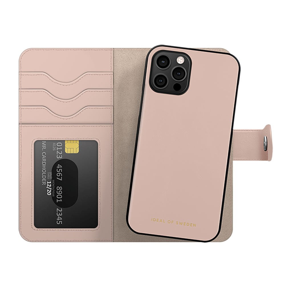 iDeal Of Sweden iPhone 12 / 12 Pro Magnet Wallet+ Deksel - Pink