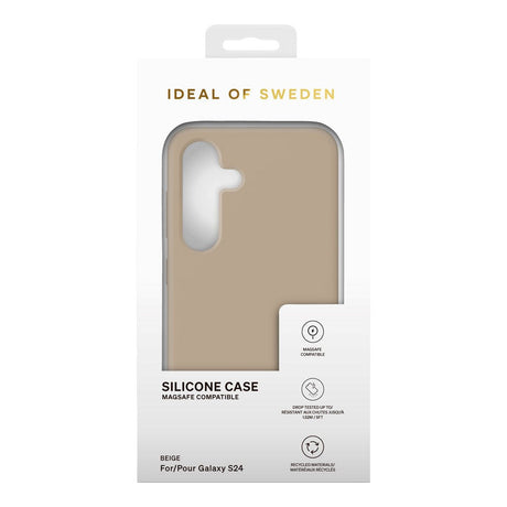 Samsung Galaxy S24 iDeal Of Sweden Silicone Deksel - MagSafe Kompatibel - Beige