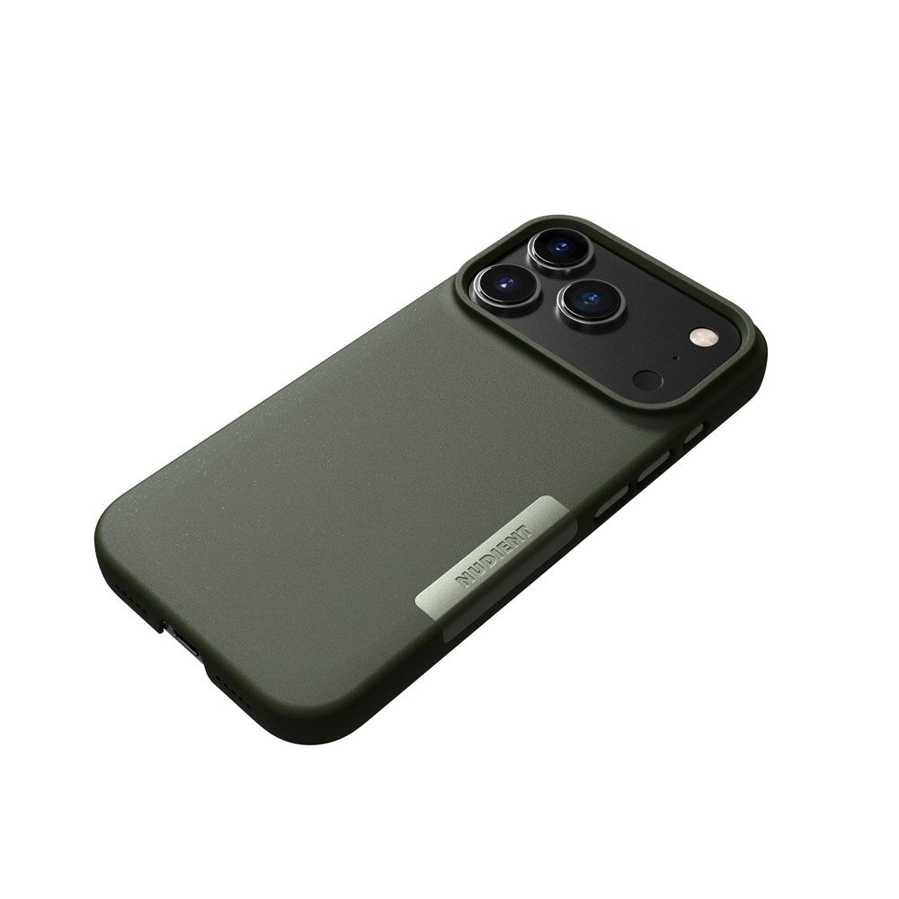 Nudient Thin Case iPhone 17 Pro Deksel - MagSafe Kompatibel - Pine Green