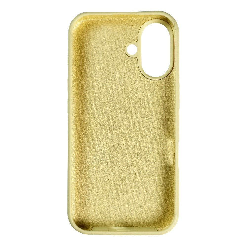 Nudient iPhone 16 Base Silicone Deksel - Pale Yellow