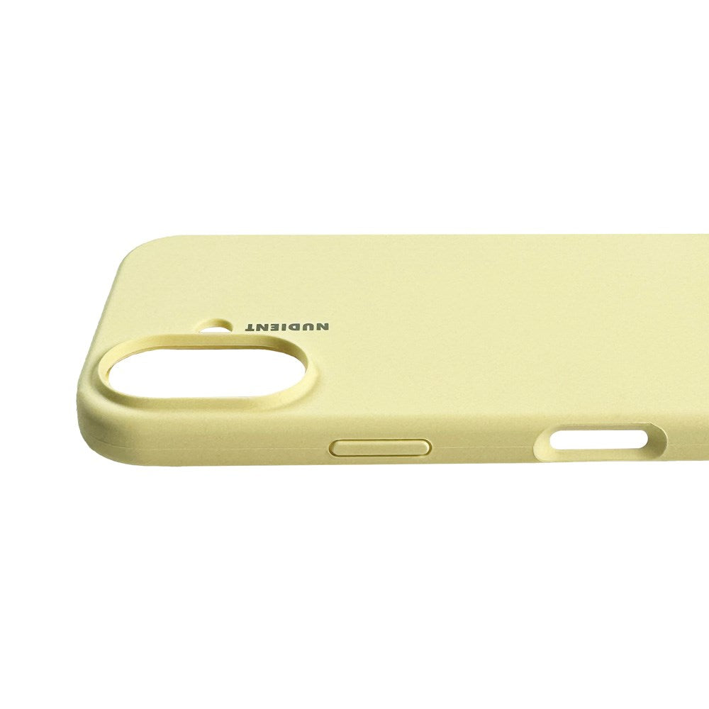 Nudient iPhone 16 Base Silicone Deksel - Pale Yellow