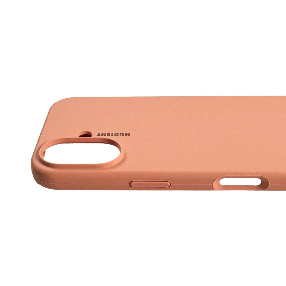 Nudient iPhone 16 Base Silicone Deksel - Peach Orange