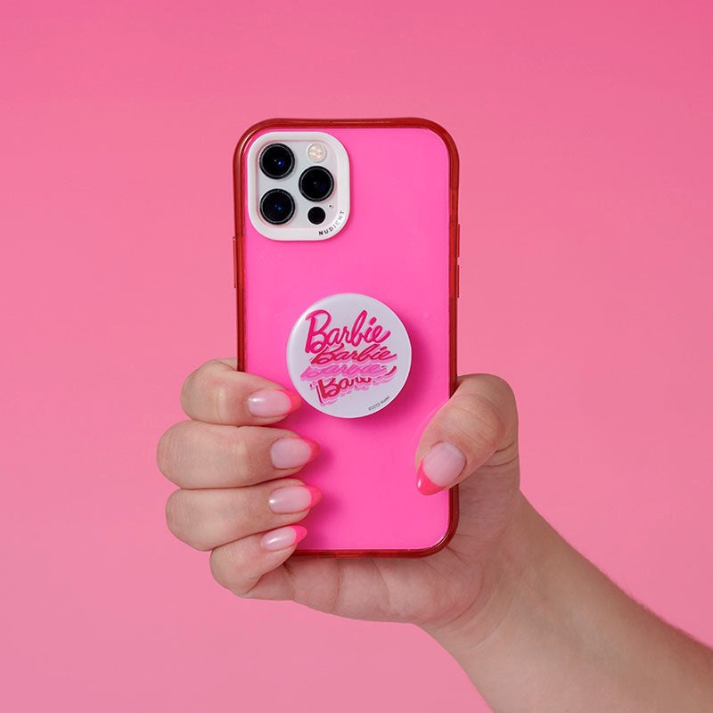 Nudient Sticker Mobile Grip Avtakbar m. Stativfunksjon - Barbie Mania