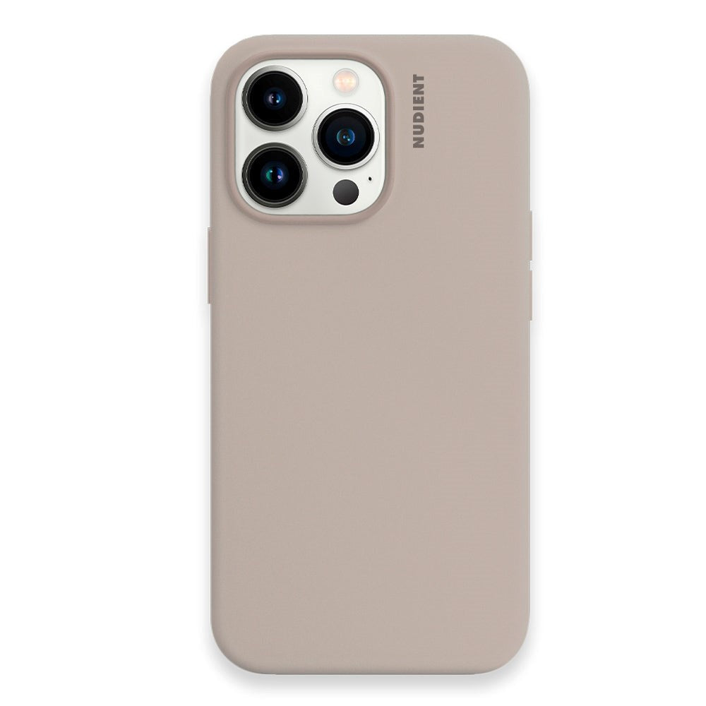 Nudient iPhone 13 Pro Base Silicone Deksel - Stone Beige