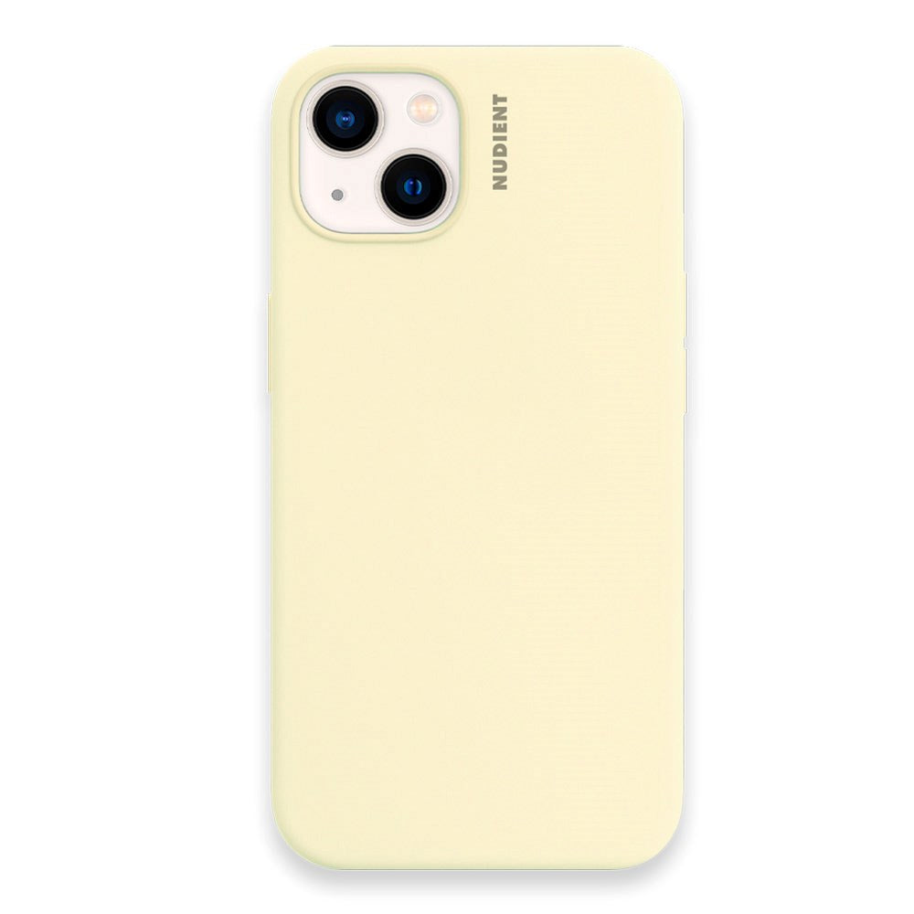 Nudient iPhone 13 Base Silicone Deksel - Pale Yellow