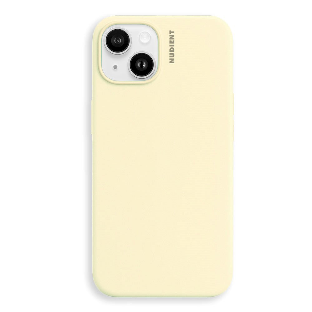 Nudient iPhone 14 Base Silicone Deksel - Pale Yellow