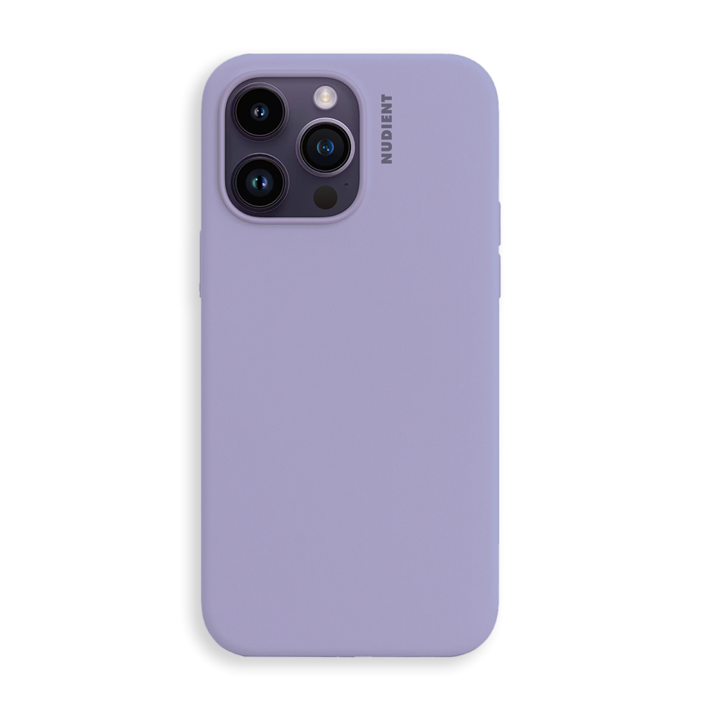 Nudient iPhone 14 Pro Base Silicone Deksel - Soft Purple