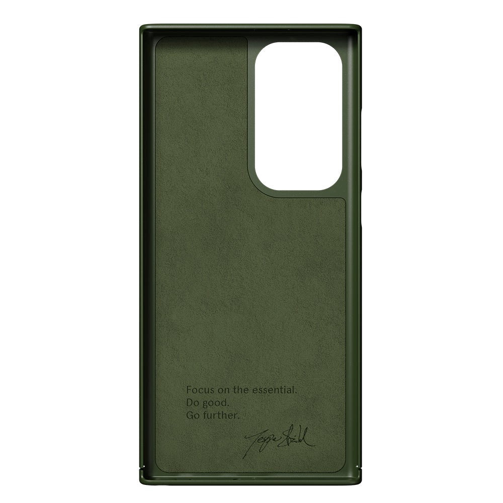 Nudient Thin Case Samsung Galaxy S23 Ultra Deksel - Pine Green