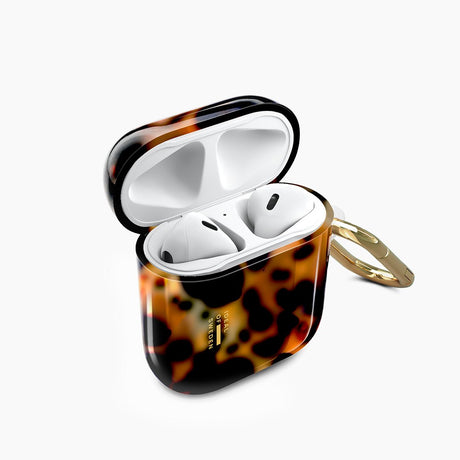 iDeal of Sweden AirPods (1. & 2. Gen.) Clear Case med Karabinkrok - Tortoise