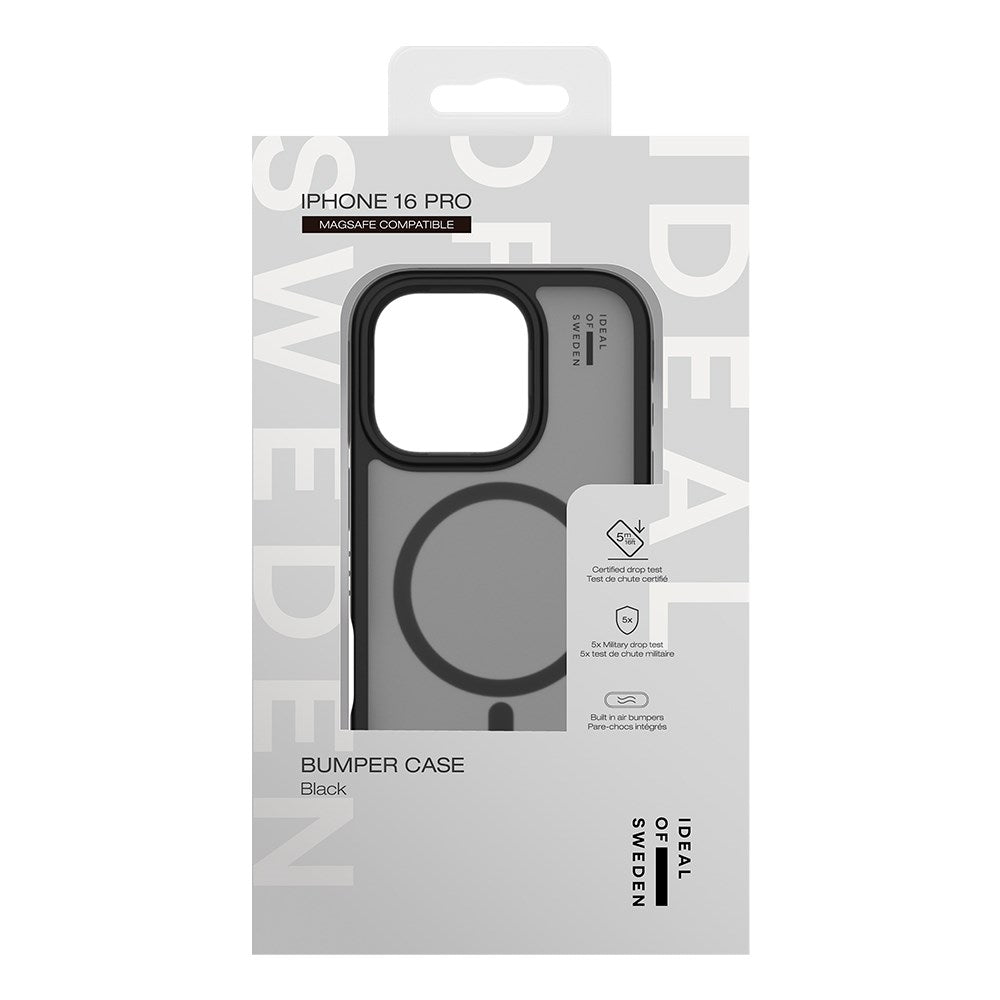 iDeal Of Sweden iPhone 16 Pro Ideal Bumper Deksel - MagSafe Kompatibel - Black