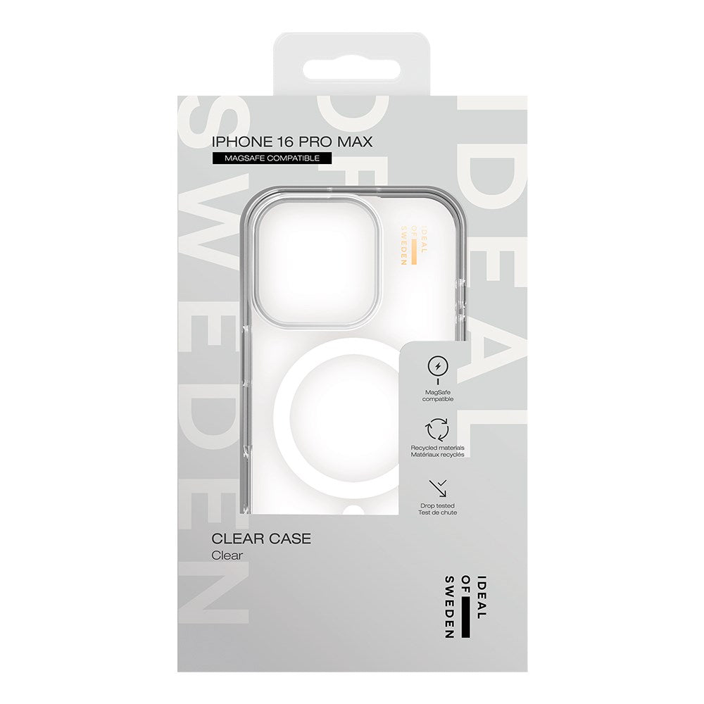 iPhone 16 Pro Max iDeal Of Sweden Clear Deksel - MagSafe Kompatibel - Clear