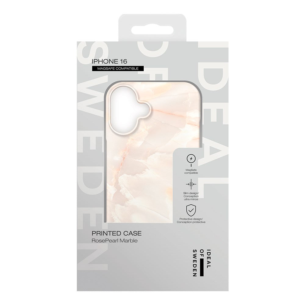 iDeal Of Sweden iPhone 16 Fashion Deksel - MagSafe-Kompatibel - Rose Pearl Marble