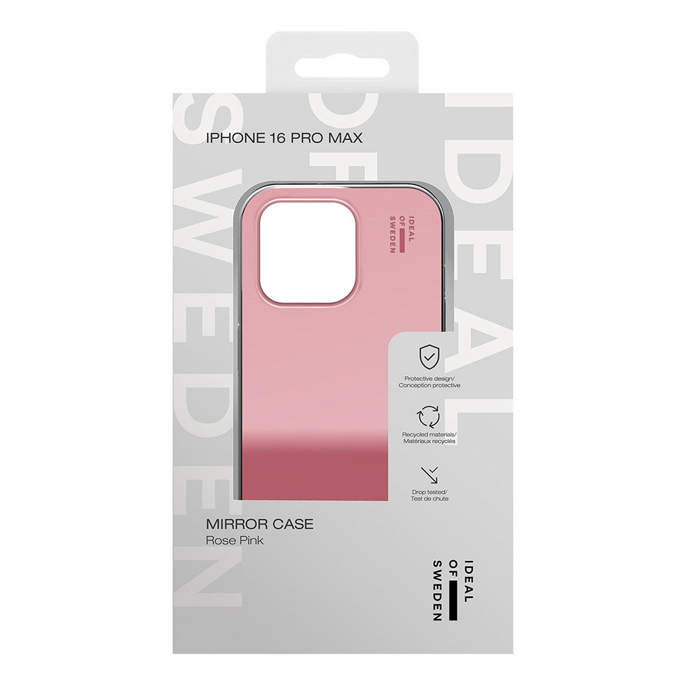 iPhone 16 Pro Max iDeal Of Sweden Mirror Deksel - Mirror Rose Pink