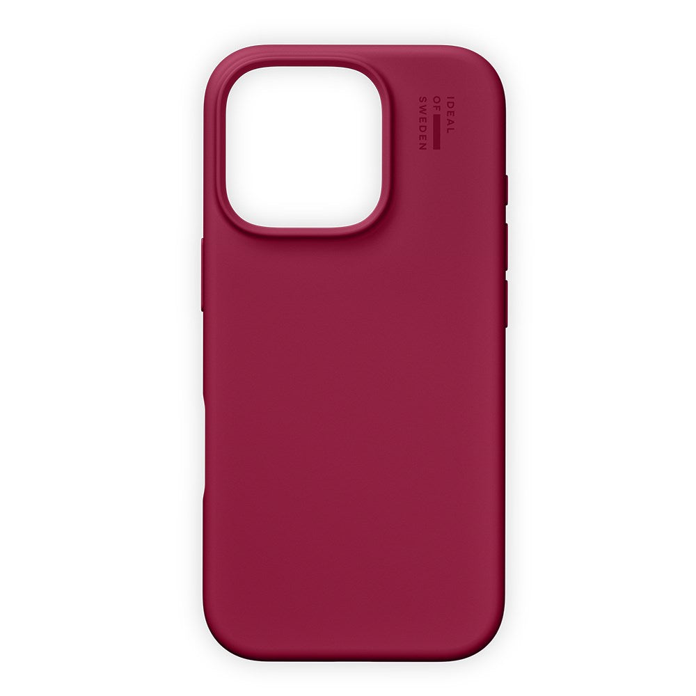 iDeal Of Sweden iPhone 16 Pro Silicone Deksel - MagSafe Kompatibel - Cranberry