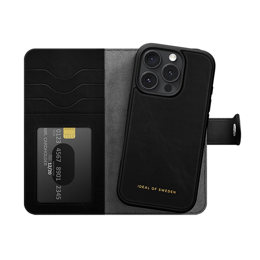 iDeal Of Sweden iPhone 16 Pro Magnet Wallet+ Deksel - Black