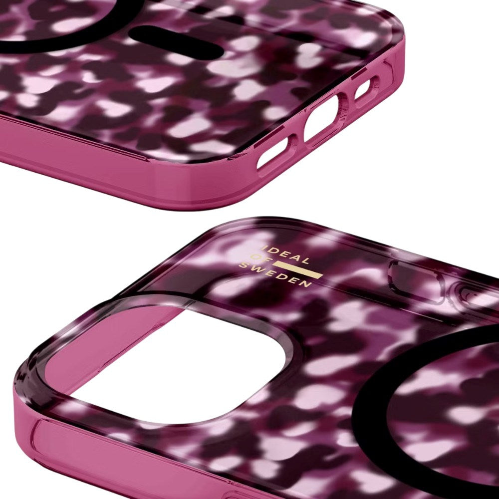 iPhone 17e / 16e / 15 / 14 / 13 iDeal Of Sweden Clear Deksel - MagSafe Kompatibel - Cherry Crush