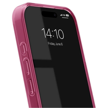 iPhone 16 iDeal Of Sweden Clear Deksel - MagSafe Kompatibel - Cherry Crush