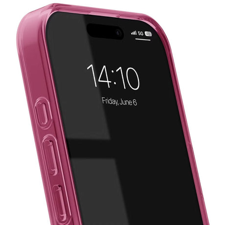iPhone 16 Pro iDeal Of Sweden Clear Deksel - MagSafe Kompatibel - Cherry Crush