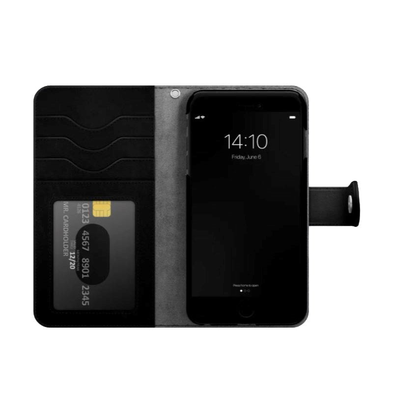 iDeal Of Sweden iPhone SE (2022/2020)/8/7 Magnet Wallet+ Deksel - Svart