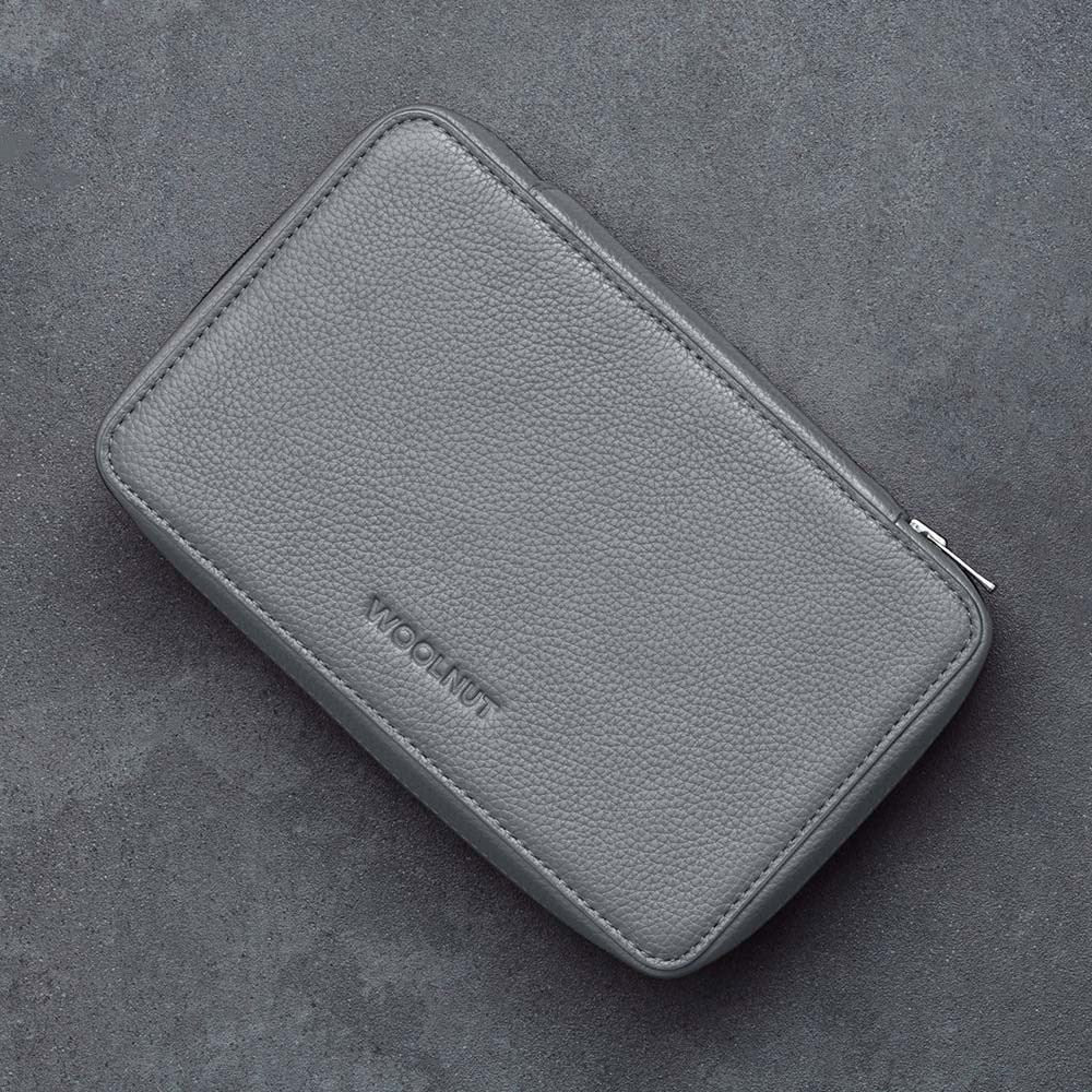 Woolnut Ekte Skinn Tech Oganizer - Grå