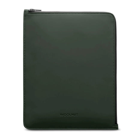 Woolnut Coated Kunstskinn Sleeve m. Glidelås for iPad / Tablet (280 x 215mm) - Grønn